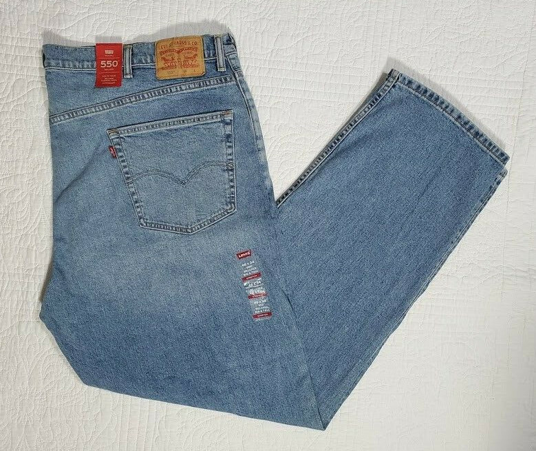 NEW Men's Levis 550 Relaxed Big and Tall Jeans w Stretch 015500012