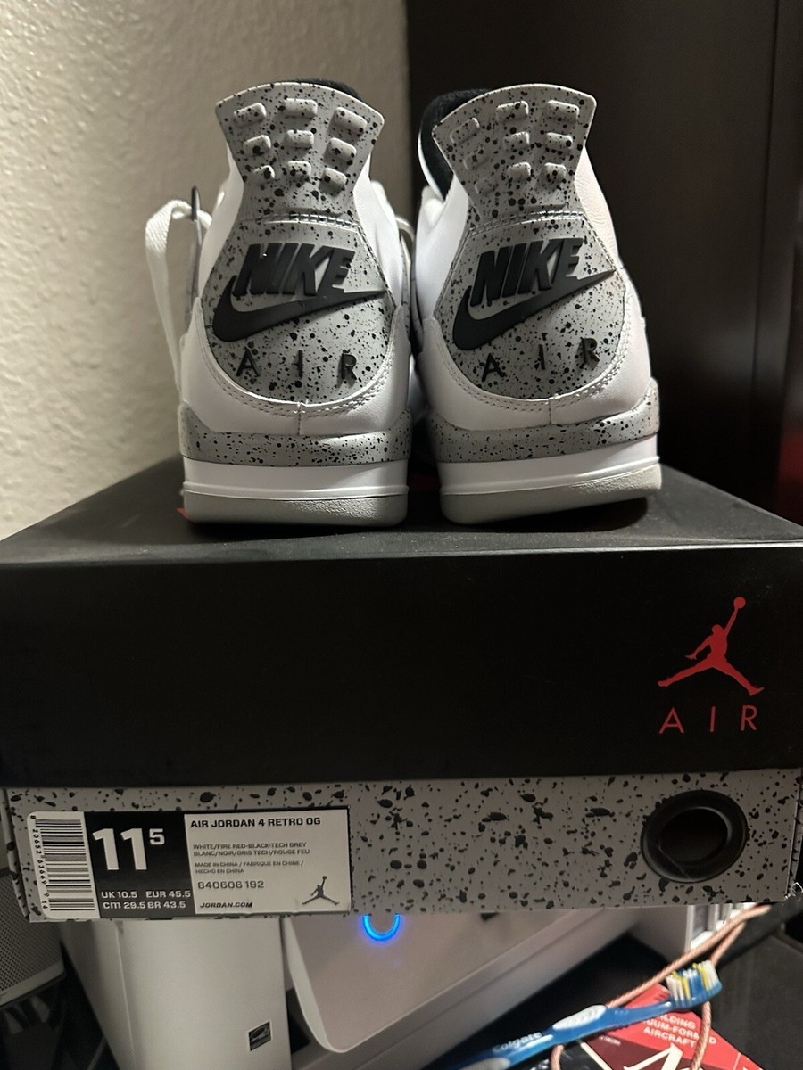 Air Jordan 4 retro ホワイト　28cm Amazon.com | Jordan Air 4 Retro (Big Kid) White/Fire Red/Tech Grey