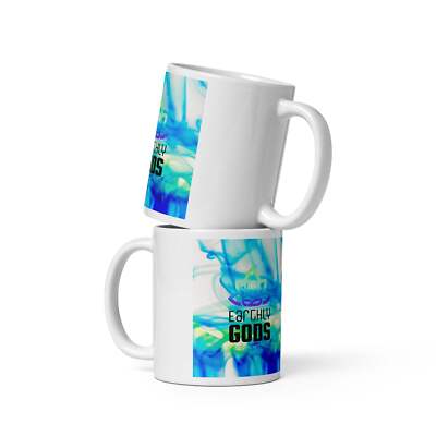 White glossy mug