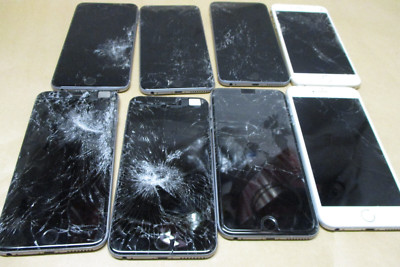 Lot of 8 Apple iPhone 6  Plus A1522 AS IS Parts Scrap