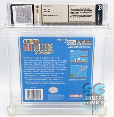 GBC - SUPER MARIO BROS. DELUXE - FACTORY SEALED - WATA 9.0 A+