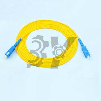 SC to SC UPC 50M Simplex 3.0mm PVC Single Mode Fiber Patch Cord Cable Jumper
