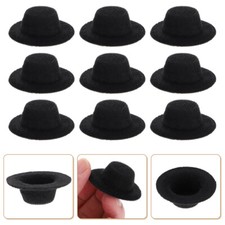 20PCS Mini Snowman Top Hats Xmas Hats Mini Tiny Crafts Mini Party Felt Dress