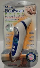Mobi DualScan Ear and Forehead Thermometer, Reads Food or Bottle