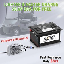 36V 48V 105Ah LiFePO4 Golf Cart Lithium Battery BMS 10 Year Lifespan 20000 Cycle