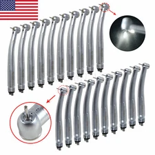 1-10* Dental (LED E-generator) High Speed Handpiece 4Holes Turbine fit NSK