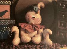 PATTERN Ghost Doll Halloween Sitting Ghost Primitive NEW Threadbare Primitives