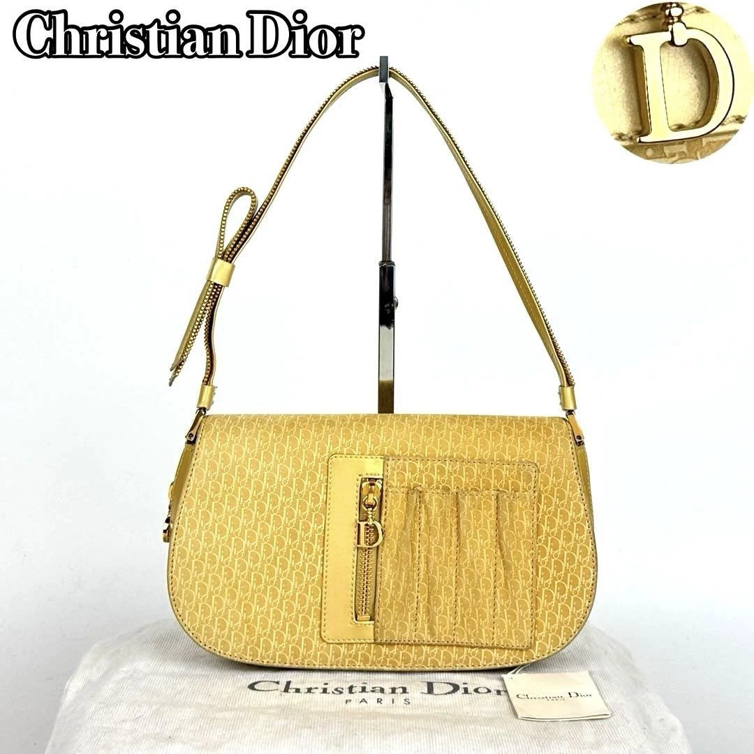 Sac bandoulière Dior One vintage bon état motif trotteur toile