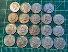 Lot of 19 1965-1969 Kennedy Half Dollars, 40% Silver