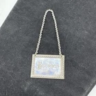 S Kirk & Son Sterling Silver Engraved "Bourbon" Bottle Label Vintage
