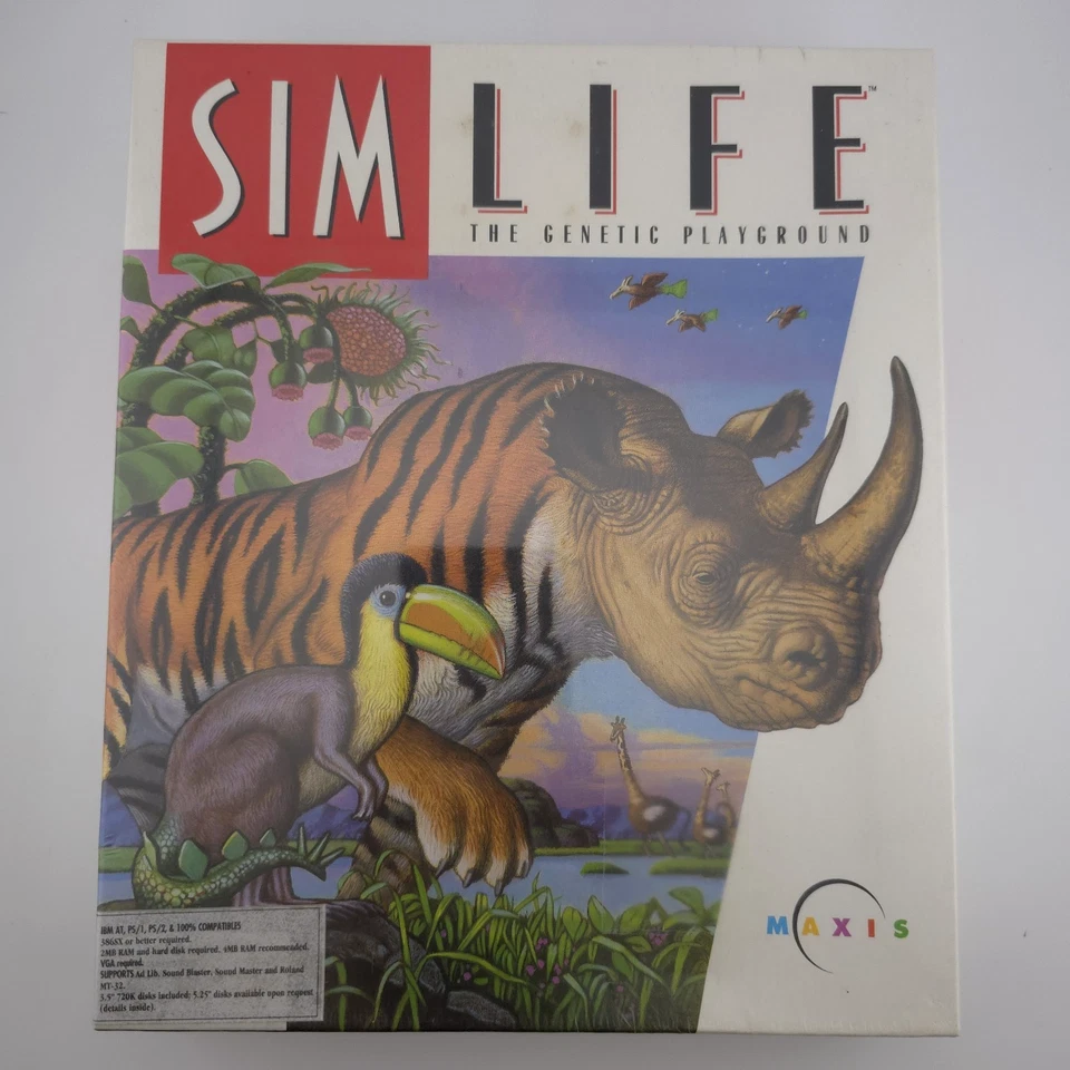 SimLife: The Genetic Playground, 1992, Big Box, New & Sealed - Image 2 of 4