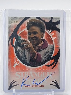 Signed /99 Card 2019 Topps Stranger Things Upside Down Karen Ceesay Mrs Sinclair