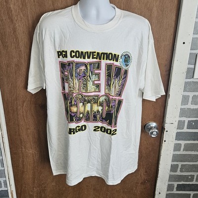 Pyrotechnics Guild Association T Shirt Fire In Motion Fargo 2002 Size XL