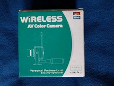 Wireless audio & video colour security camera for personal professional use.