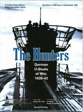 The Hunters German U-Boats at War, 1939-43 2nd Printing Consim Bookshelf Game