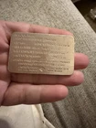 1.4 Troy Oz .999 Silver Bar Harley Davidson Motorcycle 1914 10F Twin