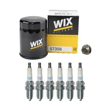 Wix Engine Oil Filter & NGK 6 Laser Iridium Spark Plugs kit for Odyssey 3.5L V6