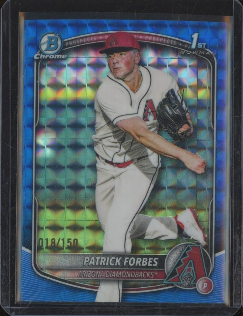 2025 Bowman Draft Chrome PATRICK FORBES 1st Blue Geometric Refractor /150 JA860