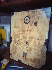 Fallout Enclave Propaganda Letter (Distressed & Framed)