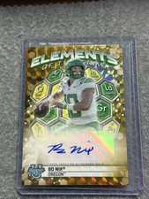 Bo Nix Oregon 2023 Bowman University Best Football Element Gold AUTO /50 Broncos