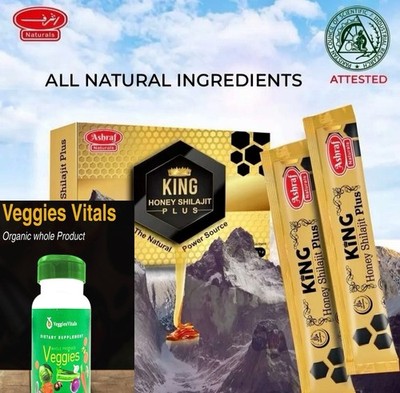 Organic Pakistani Shilajit Honey 15 packs 4+ 90 Vegi Pills 4 Immune Health