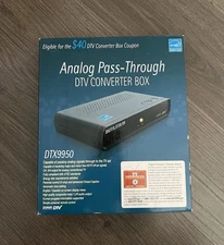 New Open Box Digital Stream DTX9950 Analog Pass-Through DTV Converter Box