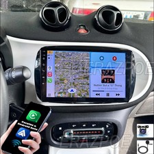 Autoradio GPS FM Android 15 Carplay 2+64G Für Smart Forfour Fortwo 453 2014-2022