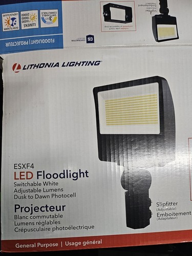 Lithonia lighting ESXF4 SlipFitter 2" - 2-3/8" Adjustable LED Flood light BASE - Picture 10 of 11