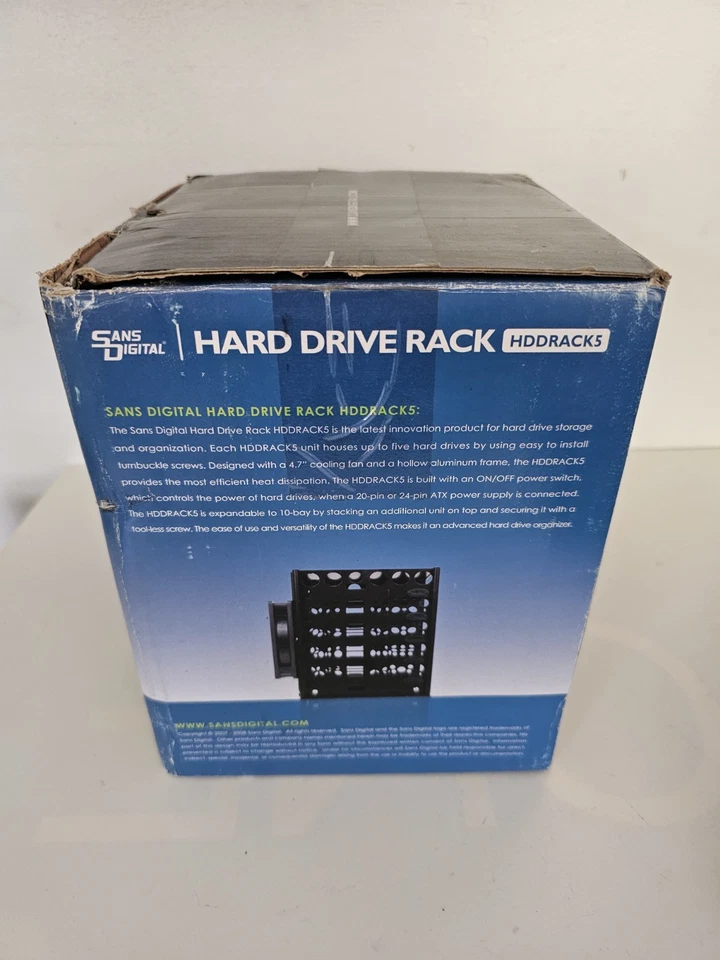 Sans Digital - HDDRACK5 - 5 Bay Hard Drive Rack - Stackable, Aluminum, 3.5" - Image 4 of 4