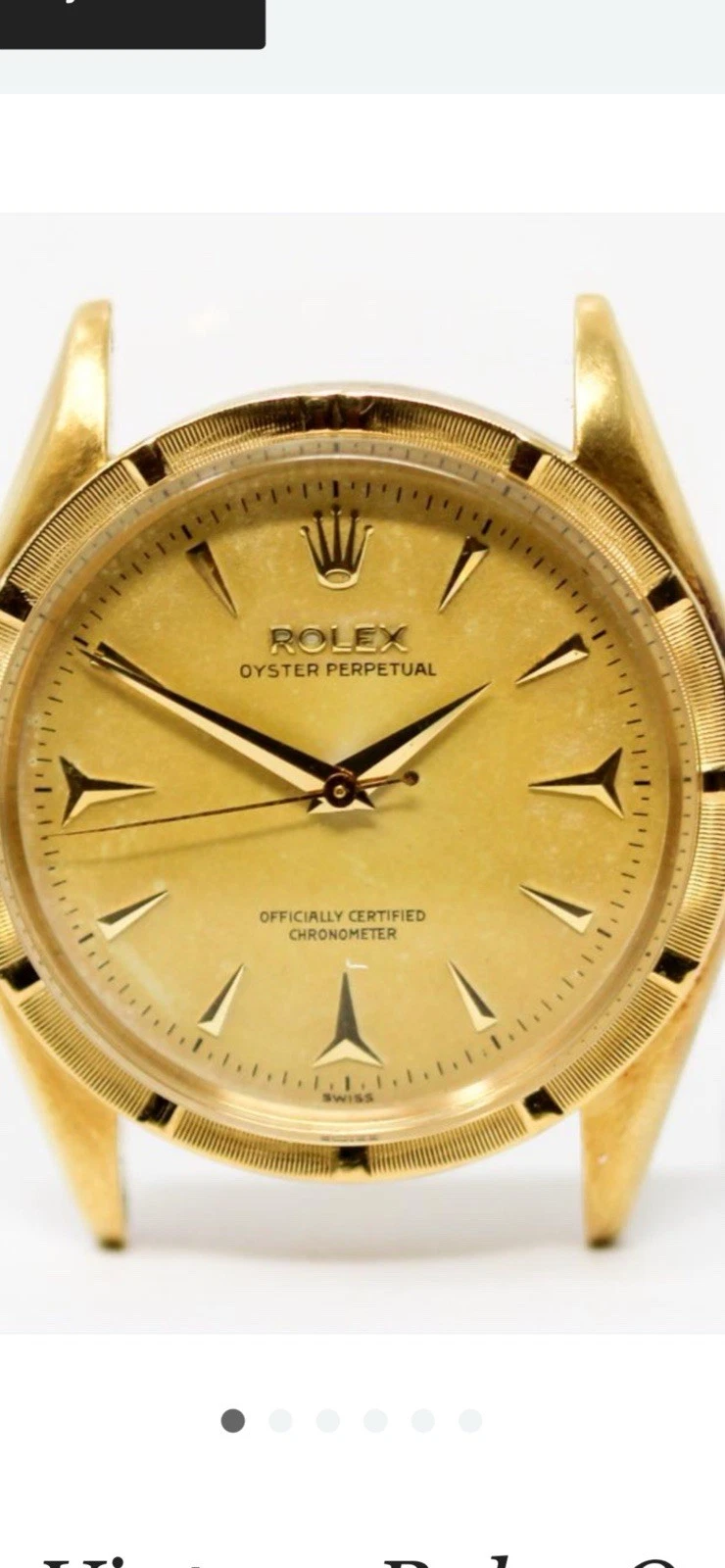 Rolex — Vintage Rolex Oyster Perpetual Automatic 18K Solid Gold 34mm Case-Exc. Condition