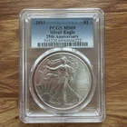 2011 American Silver Eagle Dollar Coin PCGS Certified MS69 25th Anniversary