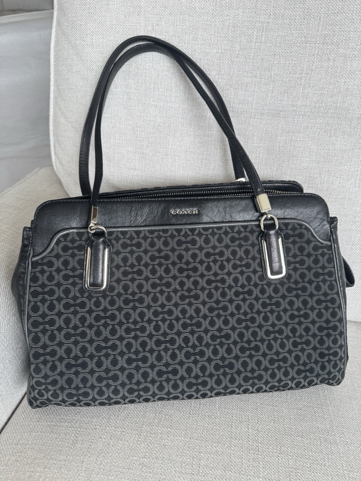 COACH Madison Kimberly Leather Shoulder Bag with Zip Top