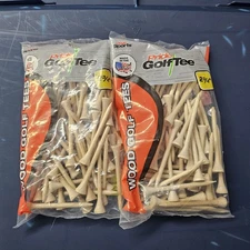 Pride Sports Golf Tees 2  3/4",  90 Count Natural Wood, Made In USA 2 Pack⛳️⛳️⛳️