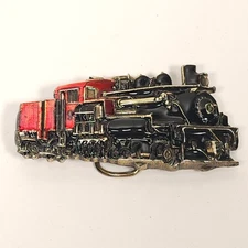 Train Engine Locomotive The Great American Buckle Co Belt Buckle 1083 VTG 83'