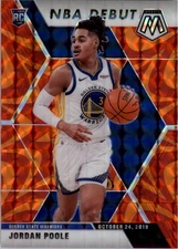 2019-20 Panini Mosaic Mosaic Orange Reactive #261 Jordan Poole - BSK
