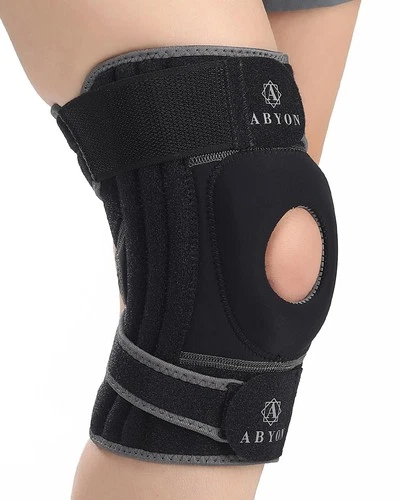ABYON ELITE Knee Support for Men & Women with 4-way Adjustable Non-Slip Strap
