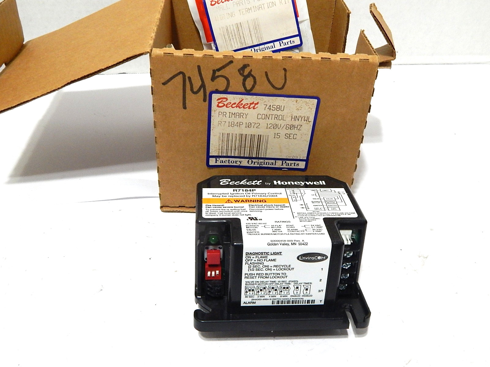 BECKETT R7184P 1072 PRIMARY CONTROL