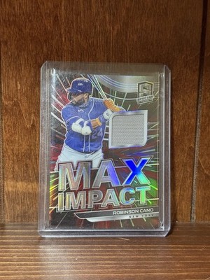 2021 Panini Spectra - Max Impact Materials Robinson Cano #MI-RC Hyper Prizm /75