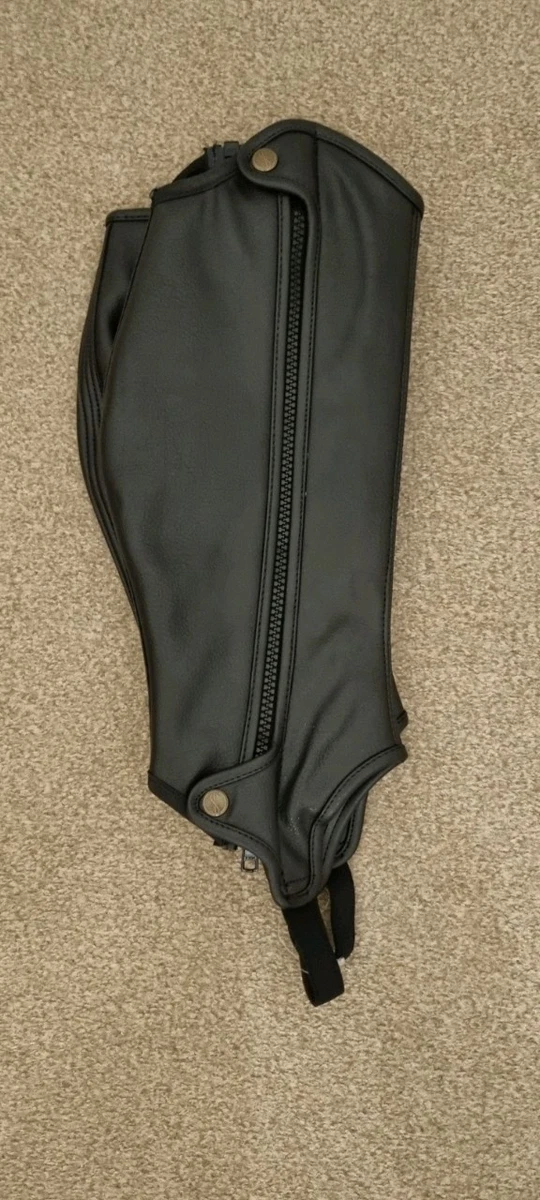 Guêtres Tredstep Ireland Galway Demi-chaps Cuir Noir Taille C15/L19 Neuves