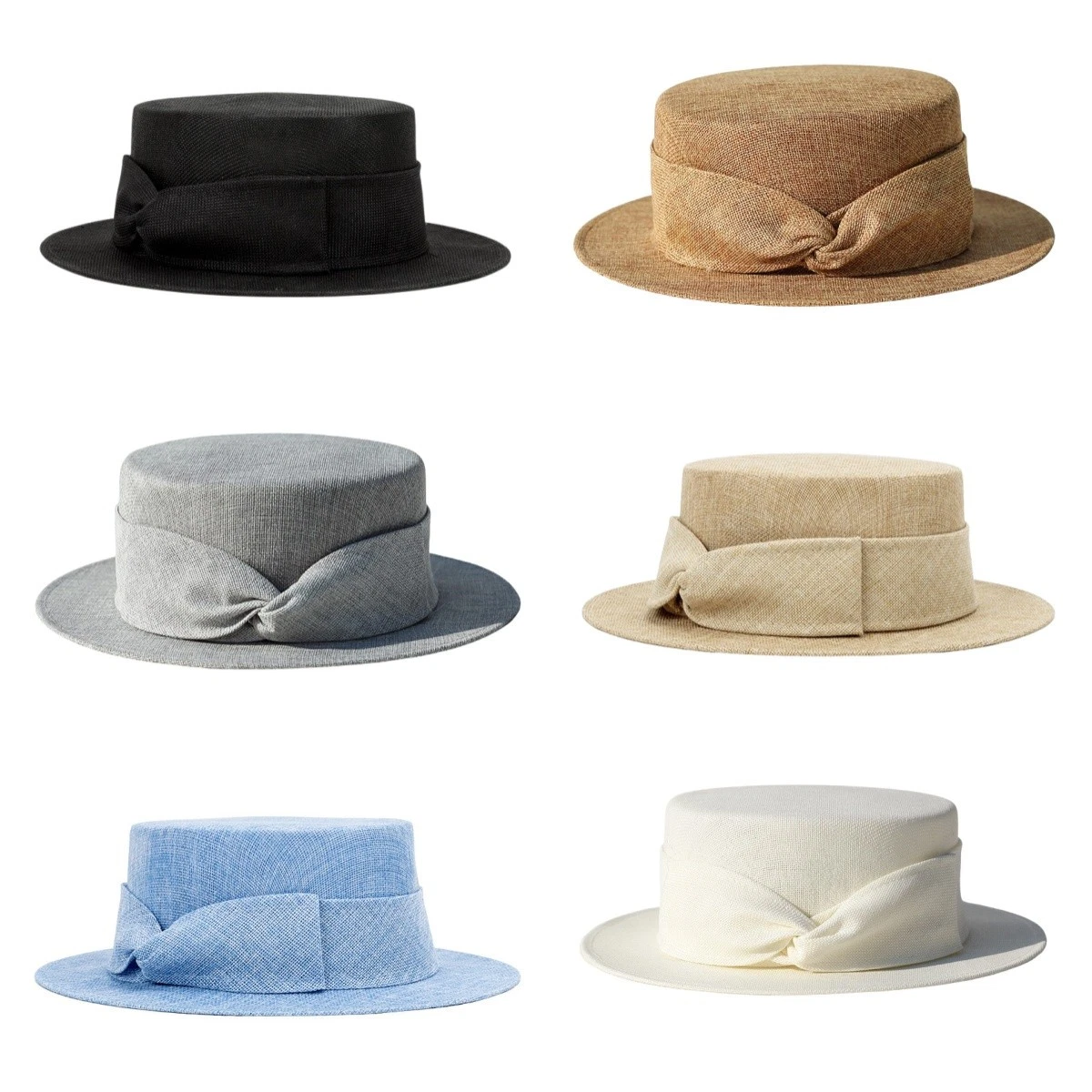 Summer Women's Sun Hat Breathable Flax Wide-Brimmed Flat Top Stylish Travel Hat
Opens in a new windo