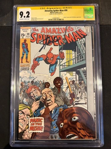 Amazing-Spider-Man #99 Signed Stan Lee CGC SS 9.2 8/71 Stan Lee Wrote Story