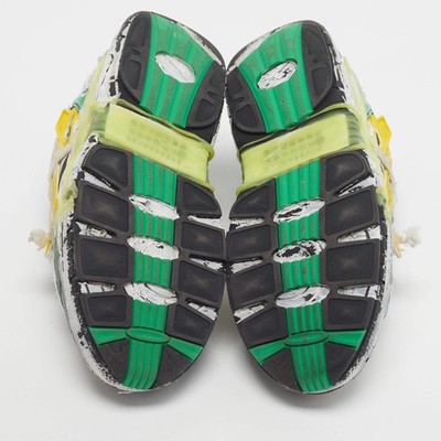 希少美品Martin Margiela ⑭ 5zip mouton 48 Maison Martin Margiela Fusion Size 41 WhiteGreen Leather and Mesh