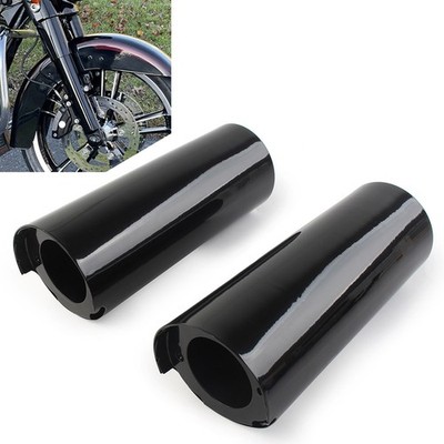 2x +2'' Smooth Fork Tube Slider Covers Cowbells Fit Harley Electra Tri Glide FLHX