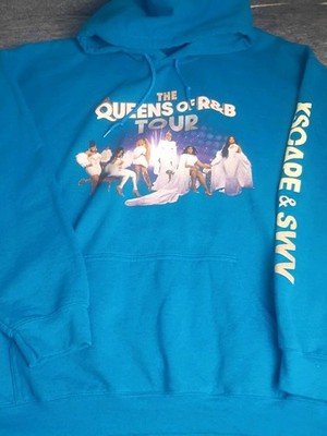 Queens of R&B Tour Hoodie XL Blue Xscape SWV Mya Total 702 Concert