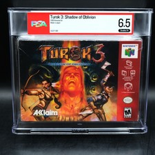 PSA 6.5 A Turok 3: Shadow of Oblivion Nintendo 64 N64 New Sealed VGA CGC WATA