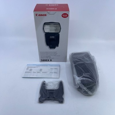 canon speedlite 580ex II electronic flash unit with accessory and original box