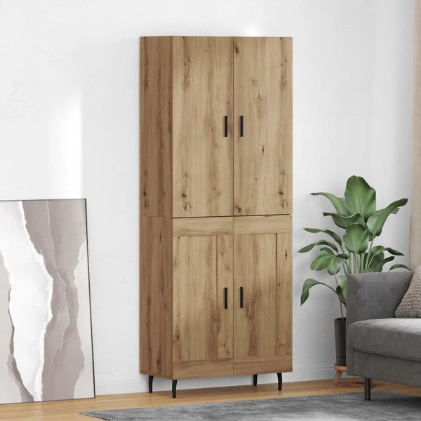 Highboard 2-Teilig Artisan-Eiche 69,5X34X180 Cm Holzwerkstoff-image