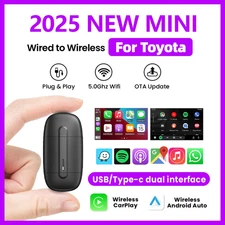 Wireless Android Auto Adapter Carplay 2in1 Smart Dongle Plug and Play For Toyota