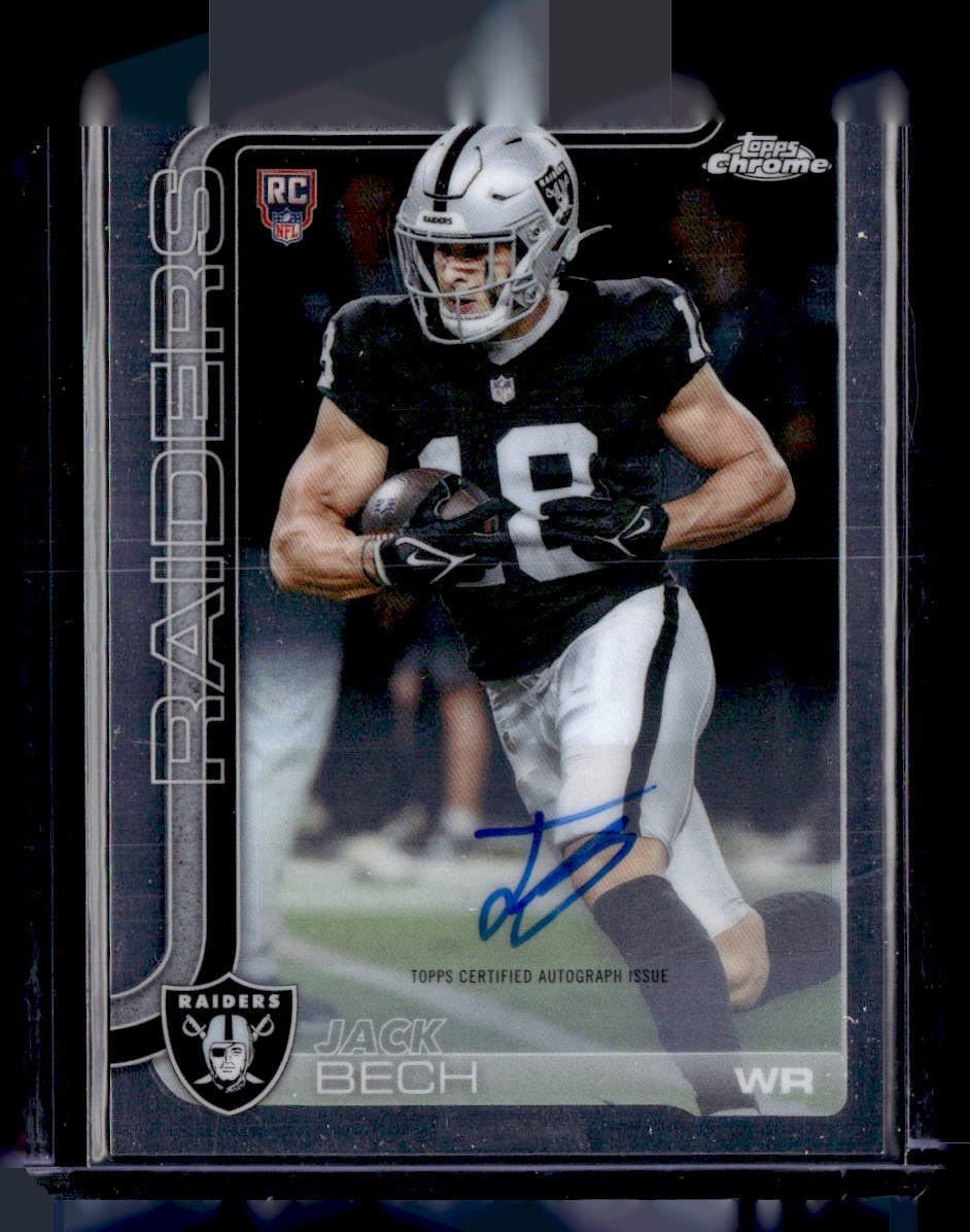 2025 Topps Chrome #RA-JBE Jack Bech Chrome Rookie Autographs