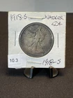 1918-S Walking Liberty Half Dollar 90% Silver Unique “Black Beauty” A-208